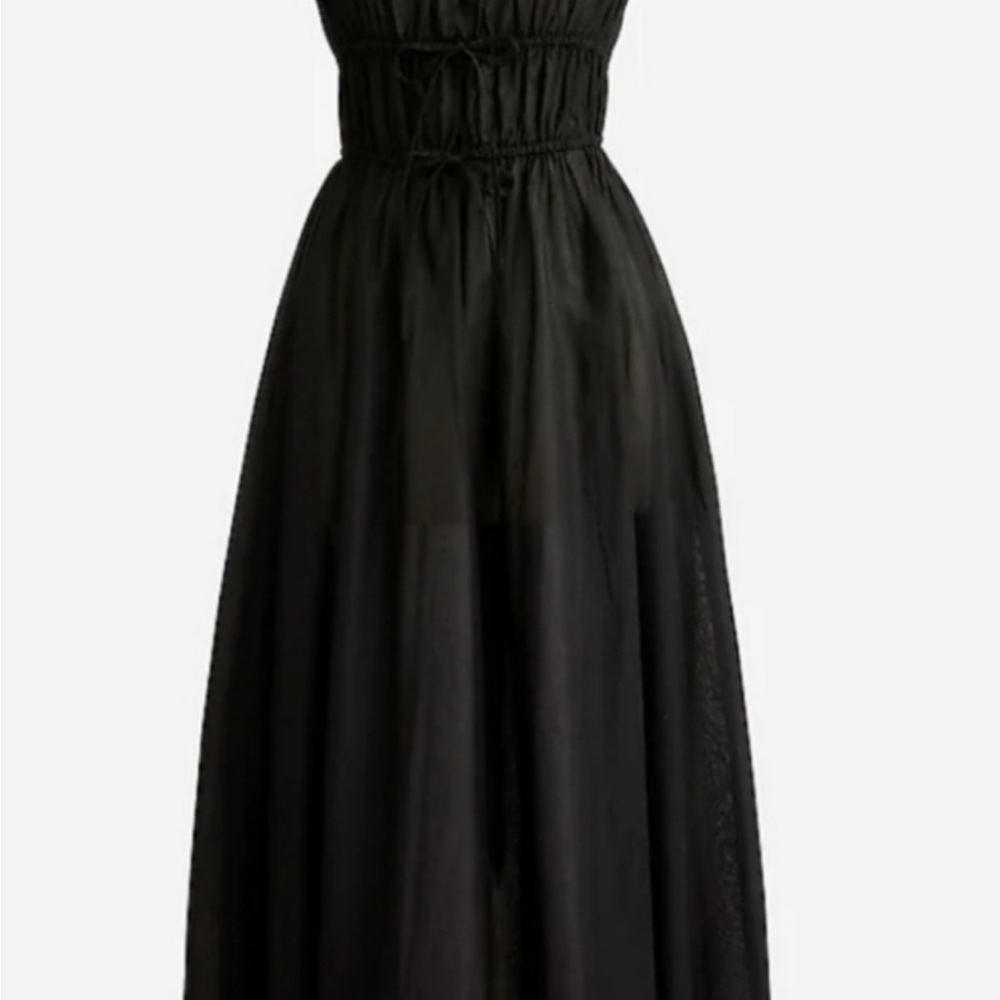 J Crew Tie Front Voile Cover Up Midi Dress